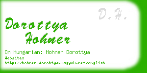 dorottya hohner business card